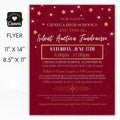 Silent auction fundraiser flyer